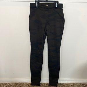 Camo print jeans for women